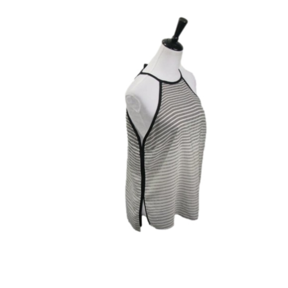 TRUTH NYC White/Black Patterned Sleeveless Blouse Size Small